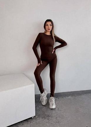 Качественный женский термо костюм двойка мод 6053