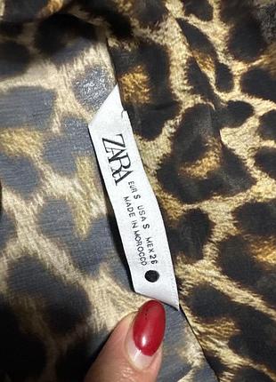 Сукня плаття у леопардовий принт zara, s 4