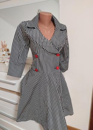 Rinascimento р. s -м, 44-46, оригінал плащ - пальто - сукня в клітинку тренч