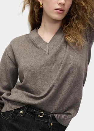 Жіночий джемпер marks & spencer air-yarn виріз v-neck р. m