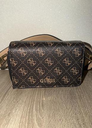 Сумка для жінок guess коричнева 3