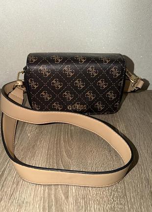 Сумка для жінок guess коричнева 2