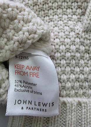 Вязаные митенки - варежки  трансформеры перчатки панда john lewis девочке 9-12 лет 7