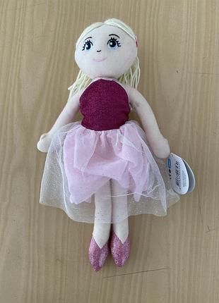 М'яка текстильна лялька балерина toi-toys, нова