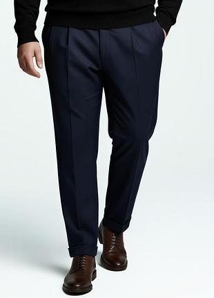 Мужские классические брюки в полоску taylor &amp; wright (matalan), размер l (slim fit)