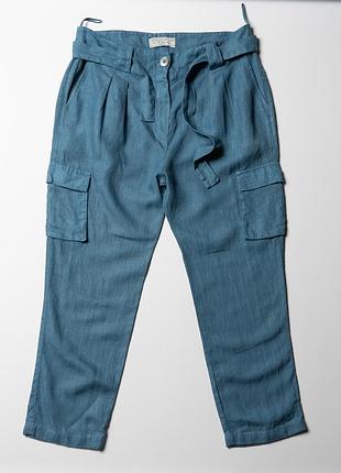 Haris cotton 100% linen cargo trousers pants  [pwh017492]