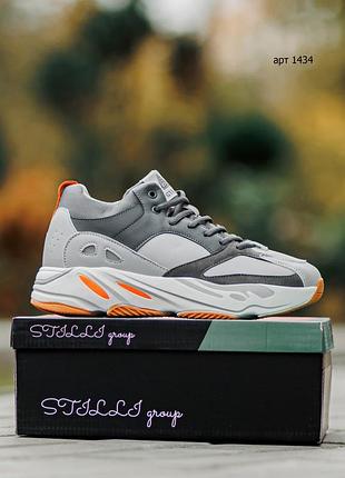 Кроссовки зимние stilli win700 grey orange мех