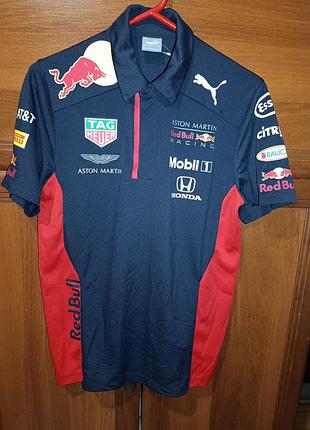 Эксклюзивное коллекционное поло команды формулы-1 - aston martin red bull racing team!