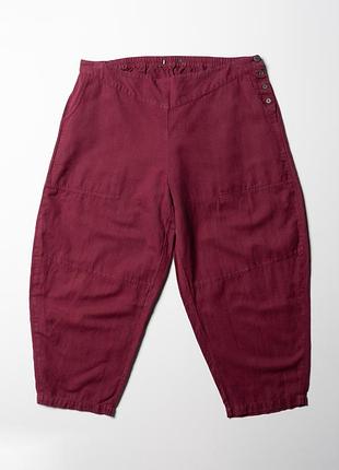 Gudrun sjoden linen cotton blend wide leg pants trousers [pwh017494]