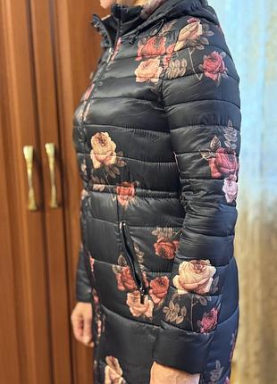 Жіночий плащ з квітковим принтом 2