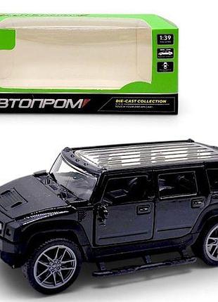 Машина металева "автопром" 1:43 hummer (чорний)