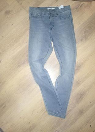Жіночі джинси скіні levi's сірі