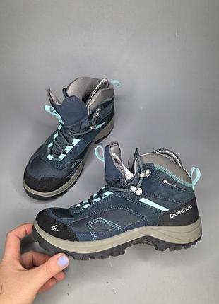 Жіночі водонепроникні трекінгові черевики quechua mh100 mid waterproof