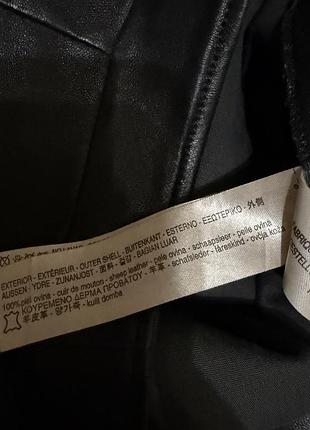 Шкіряні лосіни штани massimo dutti 4