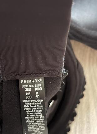 Чорний мереживний бюстгальтер primark 4