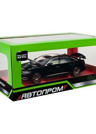 Машина металлическая "автопром" 1:24 audi a6l (черный)