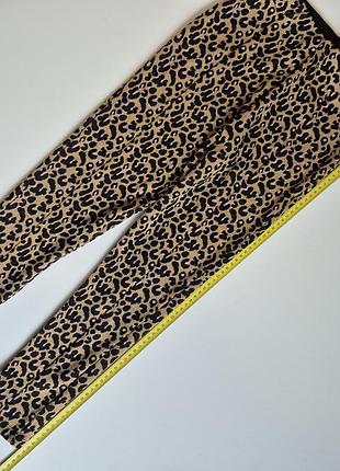 Коричневые леопардовые лосины / брюки matalan (140 см) 3