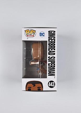 Funko pop 443. super heroes. gingerbread superman 3