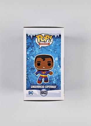 Funko pop 443. super heroes. gingerbread superman 4