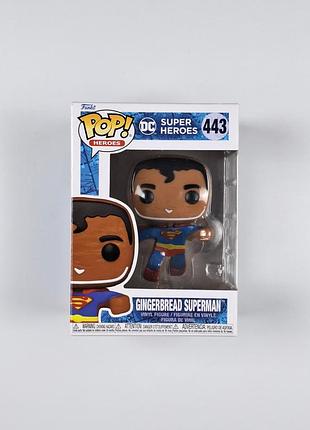 Funko pop 443. super heroes. gingerbread superman
