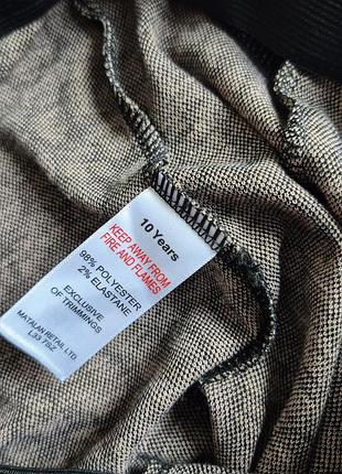 Коричневые леопардовые лосины / брюки matalan (140 см) 6