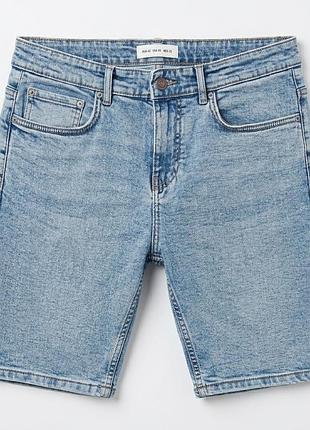 Мужские джинсовые шорты pull &amp; bear