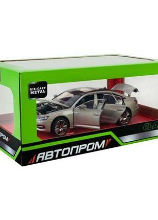 Машина металлическая "автопром" 1:24 audi a6l (серый)