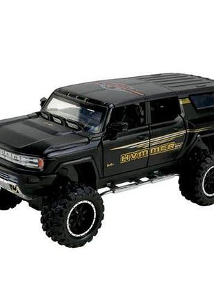 Машина металічна "автопром" 1:24 hummer (чорний)