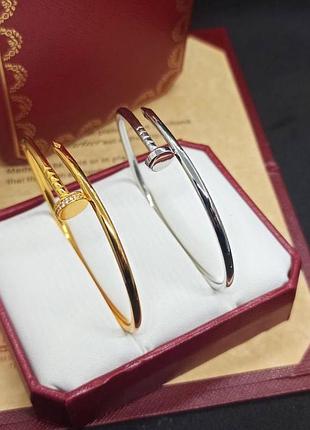 Браслет жіночий cartier juste un clou цвях позолочений