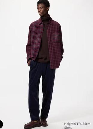 Фланелева сорочка рубашка uniqlo l 2