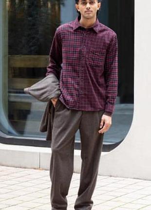 Фланелева сорочка рубашка uniqlo l 5