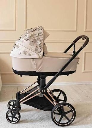 Коляска cybex 2 в 1 з люлькою та прогулянковим блоком