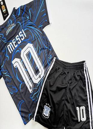 Детская подростковая футбольная форма messi argentina team