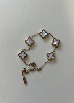 Браслет для жінок van cleef & arpels з перламутром