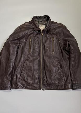 Кожанная куртка guess leather size xl  allsaints alpha avirex