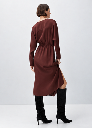 Massimo dutti платье миди из 100% вискозы 5