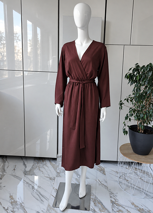 Massimo dutti платье миди из 100% вискозы 6