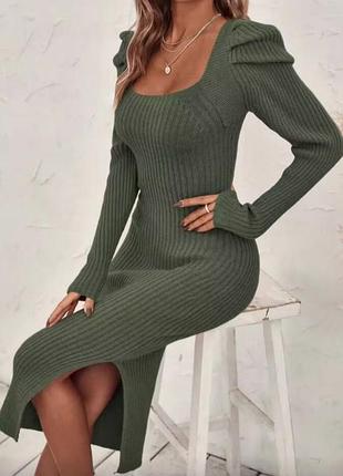 Вязаное платье shein l