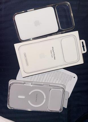 Чохол apple clear case with magsafe для iphone 17 pro max  ( mgfw4 ) 3