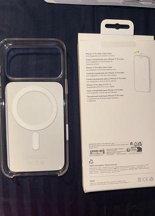 Чохол apple clear case with magsafe для iphone 17 pro max  ( mgfw4 ) 2