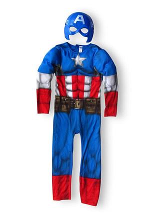 Детский маскарадный карнавальный костюм косплей cosplay капитан америка captain america marvel halloween хэллоуин новогодний george 7-8 лет