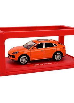 Машина металлическая "автопром" 1:24 porsche cayenne (оранжевый)