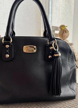 Шкіряна чорна сумка michael kors 6