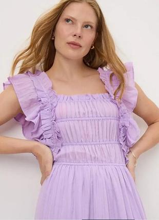 Невероятное летнее платье миди от papaya (matalan) в лавандовом цвете 🌸