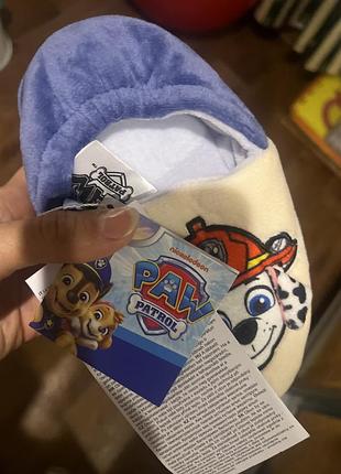 Капці для дітей paw patrol з 3d елементами 4