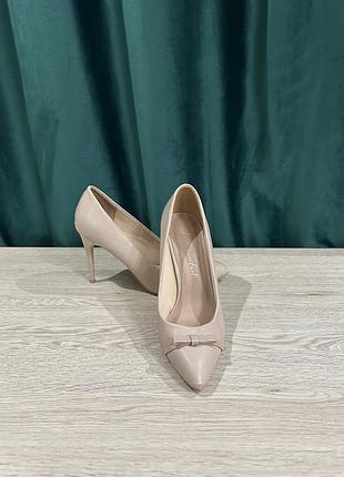 Шкіряні туфлі лодочки, кожаные туфли лодочки, new look