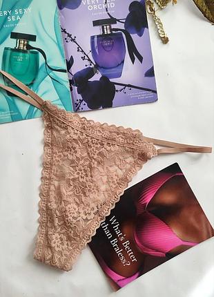 Victoria's secret m l 40 38 трусики стрінги мереживні ажурні