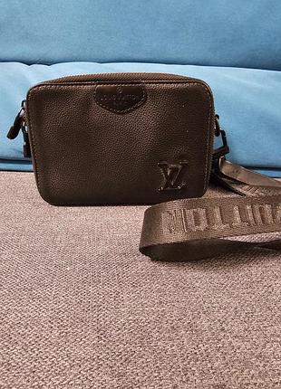 Чоловіча барсетка louis vuitton чорна