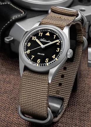 Військовий годинник addiesdive ad2079 36 мм кварц vh31 wr100 – компактний польовий годинник у стилі military