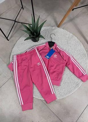 Костюм для дівчаток adidas рожевий